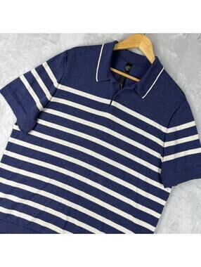 Lululemon New Venture Short Sleeve Knit Polo Shirt Men XL Merino Wool Preppy